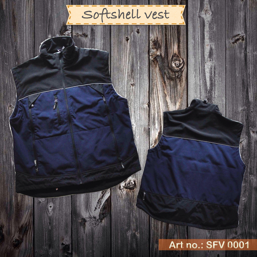 men's softshell vest - 副本