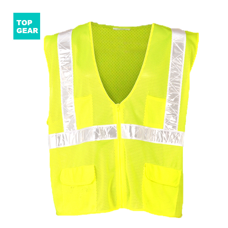 unisex safety vest with reflective tape 