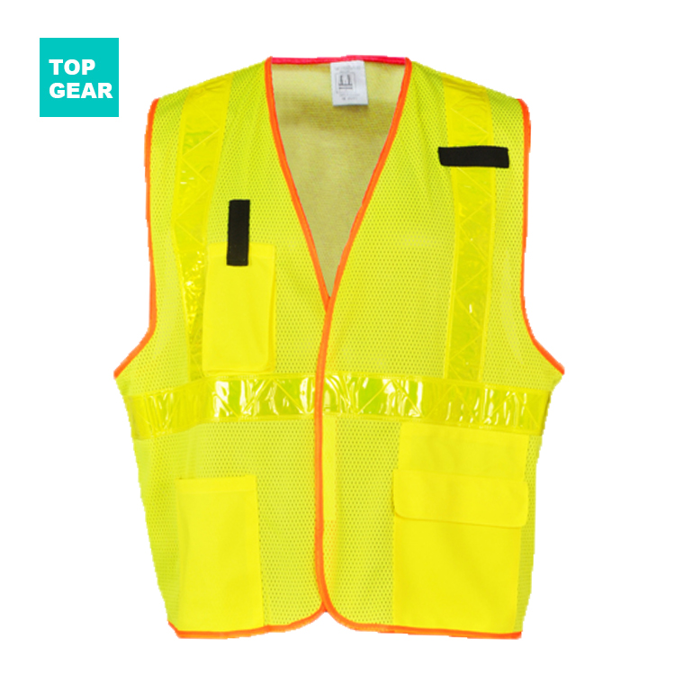 unisex safety vest with reflective tape