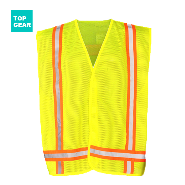 unisex safety vest with reflective tape